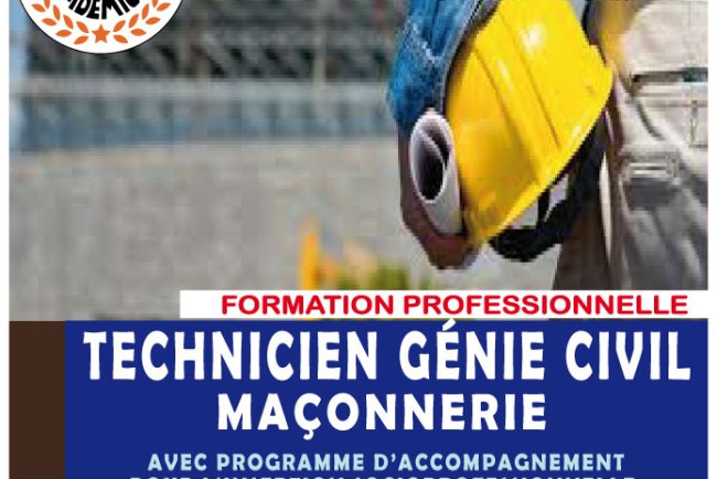 TECHNICIEN BTP - GÉNIE CIVIL MAÇONNERIE