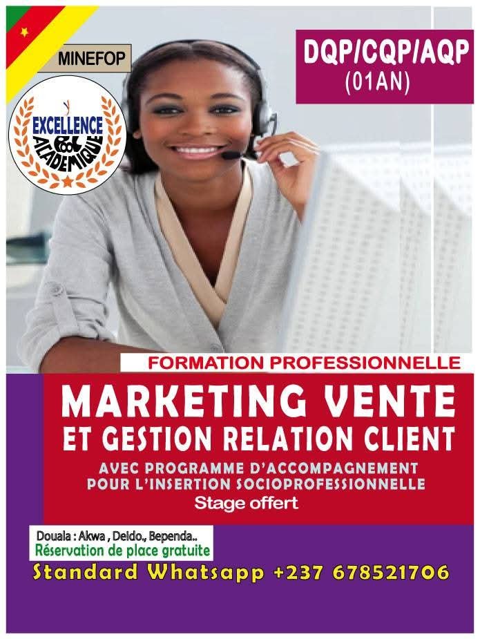 MARKETING VENTE ET GESTION RELATION CLIENT