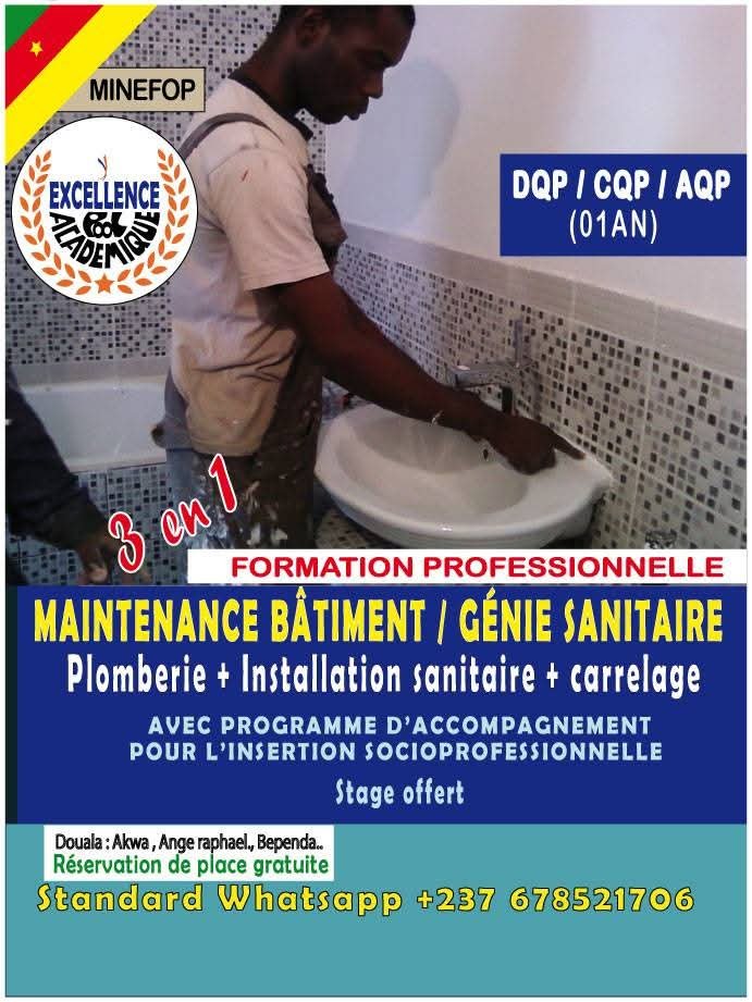 PLOMBERIE + INSTALLATION SANITAIRE + CARRELAGE