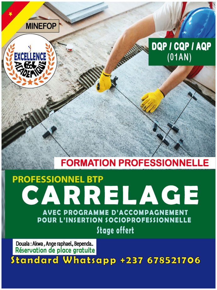 POSE CARRELAGE - TECHNICIEN CARRELEUR