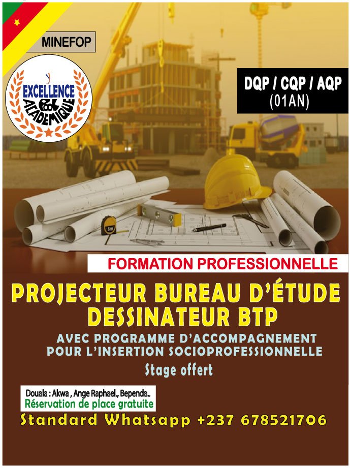 PROJECTEUR BUREAU D'ÉTUDES - DESSINATEUR BTP